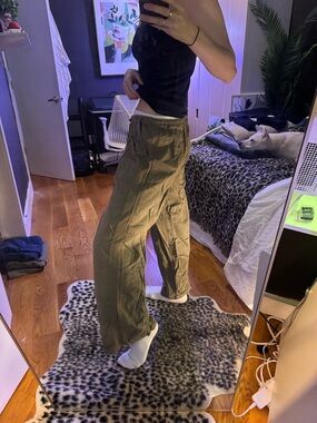 Anthropologie Daily Practice Green Cargo Pants